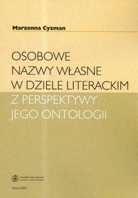 EBOOK Osobowe nazwy własne  w dziele literackim z perspektywy jego ontologii