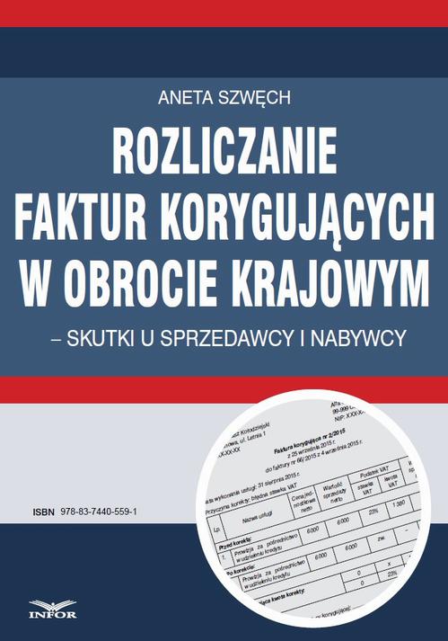 EBOOK Rozliczanie faktur korygujących w obrocie