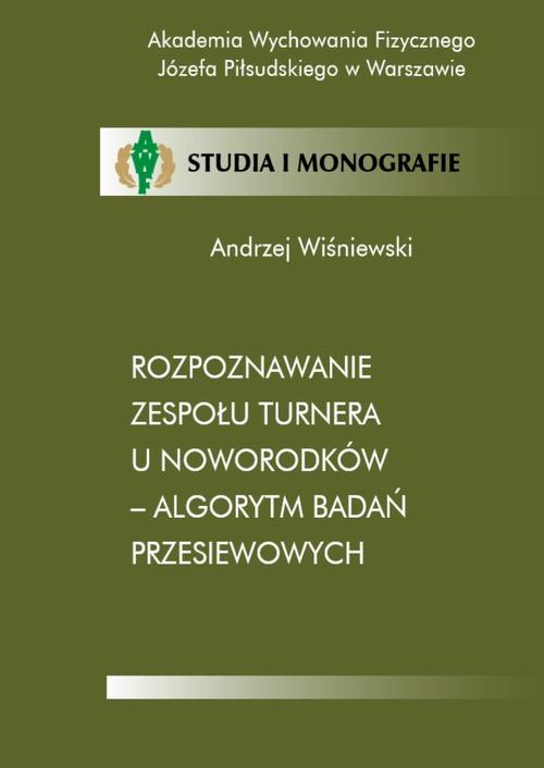 EBOOK Rozpoznawanie zespołu Turnera u noworodków - algorytm badań przesiewowych