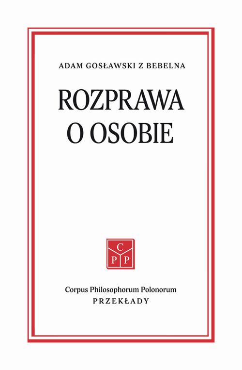 EBOOK Rozprawa o osobie