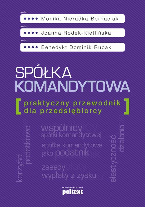 EBOOK Spółka komandytowa Praktyczny przewodnik dla przedsiębiorcy