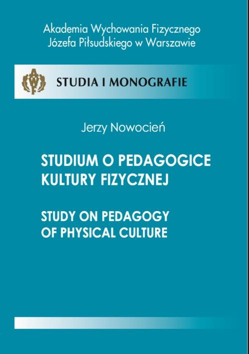 EBOOK Studium o pedagogice kultury fizycznej