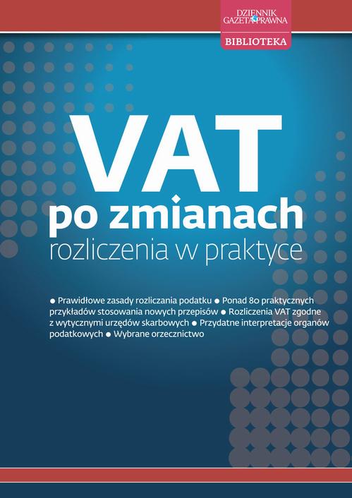 EBOOK VAT po zmianach rozliczenia w praktyce
