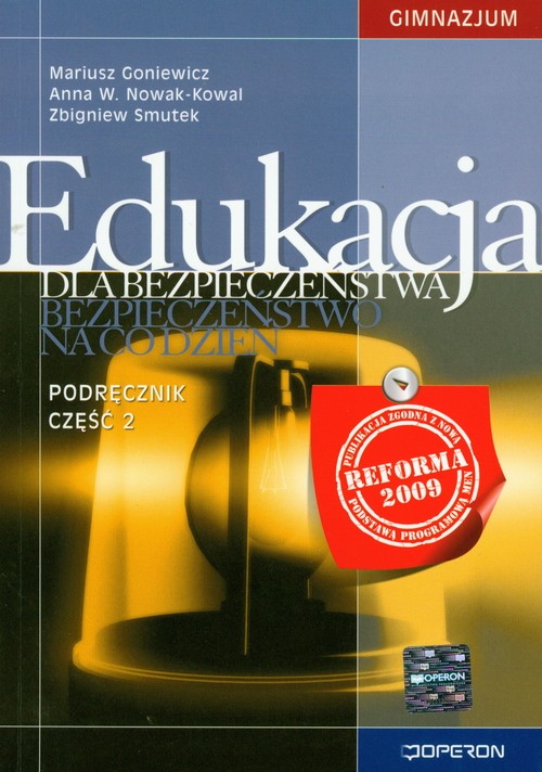 Edukacja dla bezpieczństwa, podręcznik część 2, gimnazjum