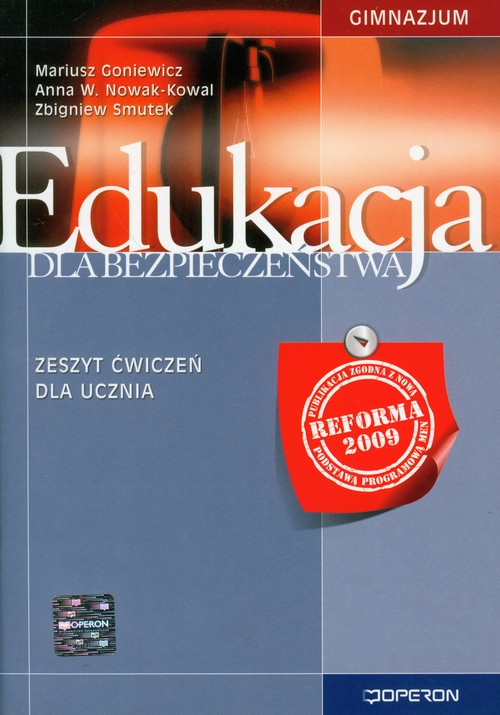 Edukacja dla bezpieczeństwa, zeszyt ćwiczeń, gimnazjum