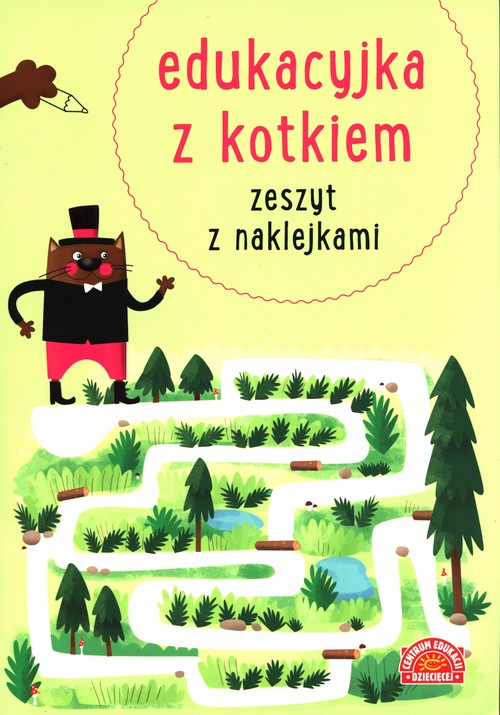 Edukacyjka z kotkiem Zeszyt z naklejkami