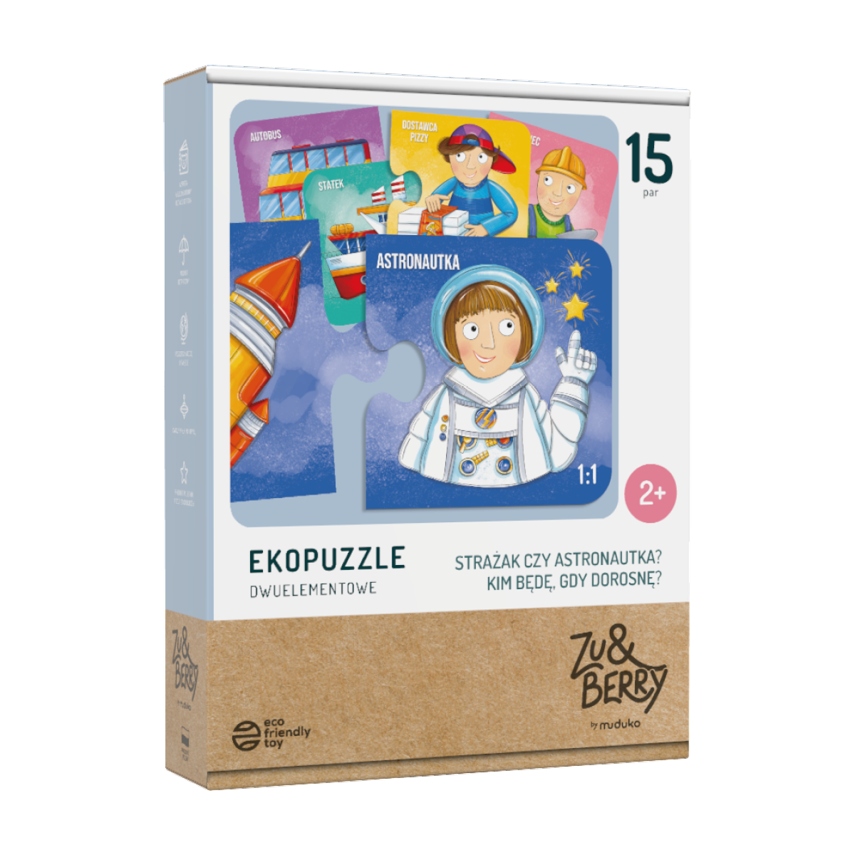 Ekopuzzle dwuelementowe. Kim będę, gdy dorosnę?