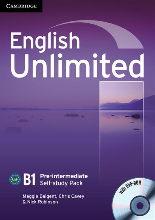 English Unlimited Pre-intermediate Self-study Pack Workbook + DVD