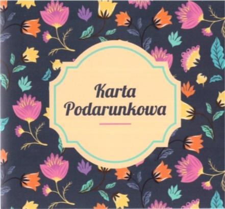 Etui karta podarunkowa - kwiaty