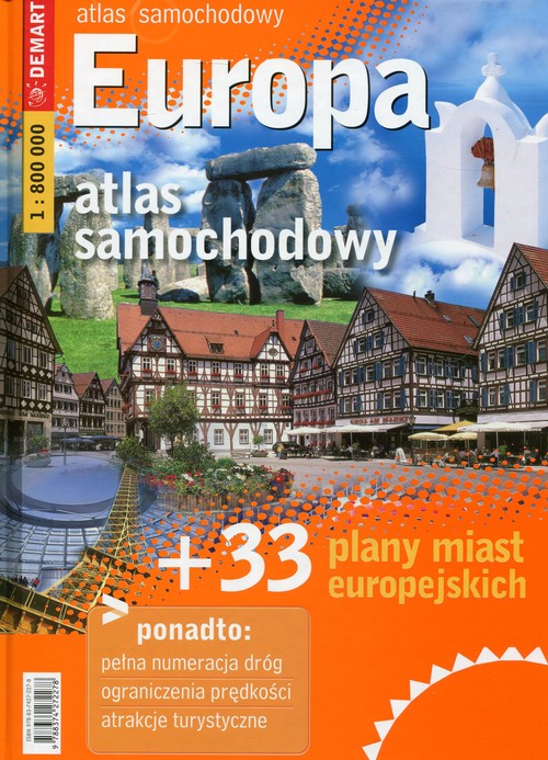 Europa. Atlas samochodowy (skala 1:800 000)