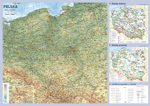 Europa ścienna mapa podręczna 1: 10 000 000