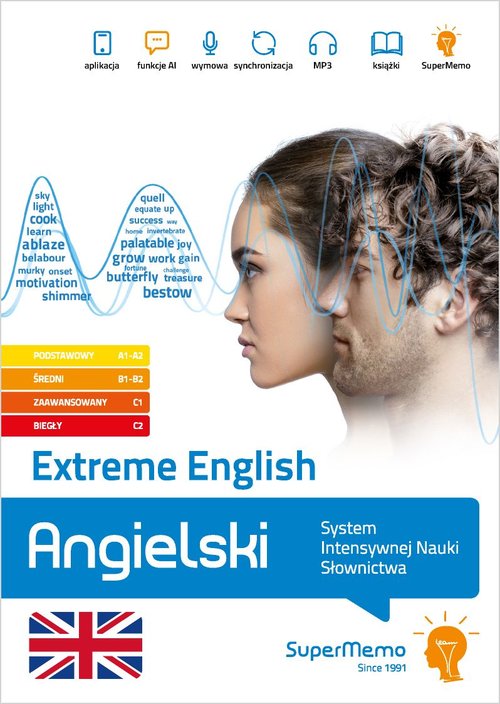 Extreme English Angielski poziom podstawowy A1-A2, średni B1-B2 zaawansowany C1 biegły C2