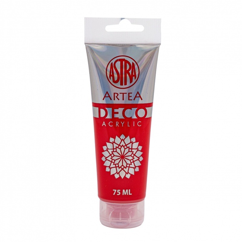 Farba akrylowa Deco Artea 75 ml tuba jasny czerwony
