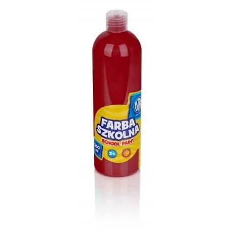 Farba szkolna Astra 500 ml czerwona