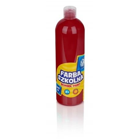 Farba szkolna Astra 500 ml czerwona ciemna