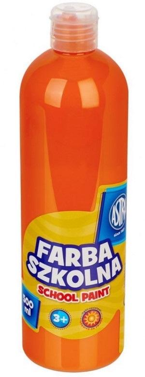Farba szkolna Astra 500 ml pomarańczowa
