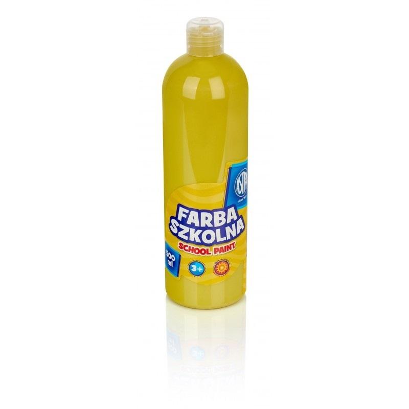 Farba szkolna Astra 500 ml żółta