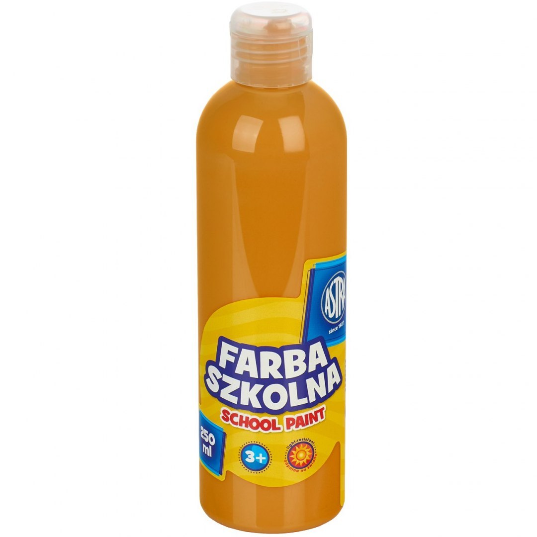 Farba szkolna naturalna tempera Astra 250 ml brązowa jasna