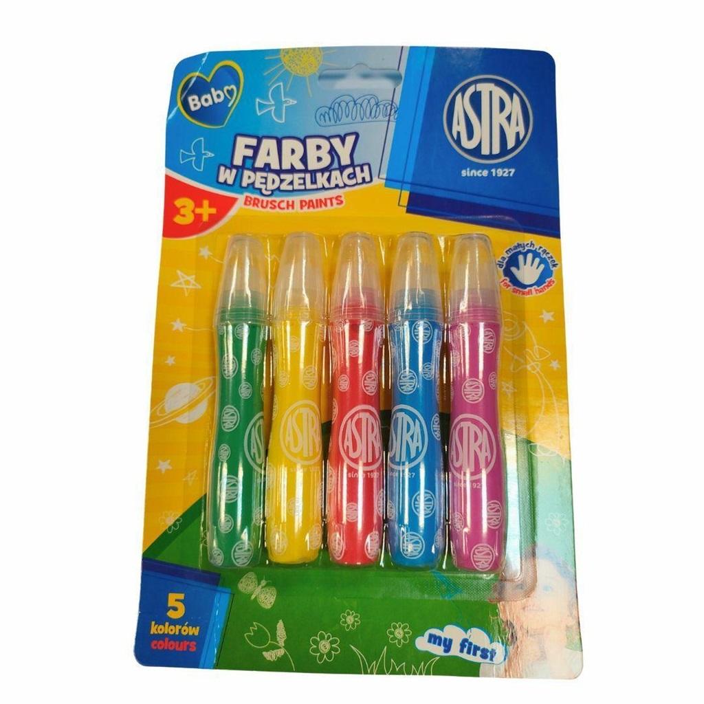 Farba w pędzlekach Astra Baby 5 szt.