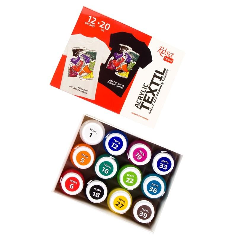 Farby do tkanin Style 12x20 ml