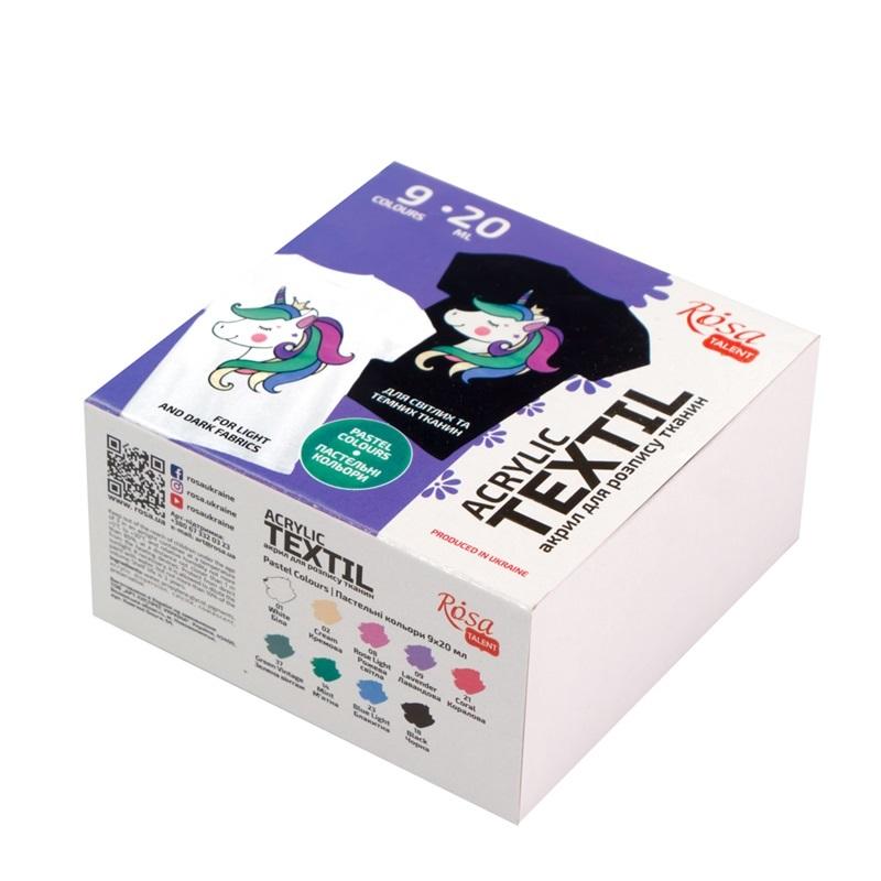 Farby do tkanin Unicorn 9x20 ml