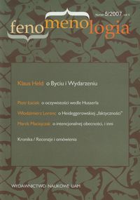 Fenomenologia nr 5/2007