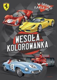 Ferrari Wesoła kolorowanka z naklejkami