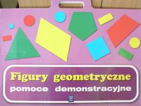 Figury geometryczne Pomoce demonstracyjne 1-3 Teczka Wychowanie przedszkolne, edukacja wczesnoszkoln