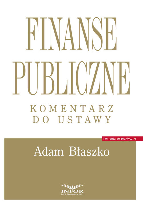 Finanse publiczne Komentarz do ustawy