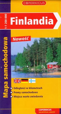 Finlandia mapa samochodowa