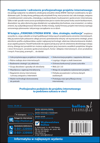 Firmowa strona WWW. Idee, strategia, realizacja. eBook