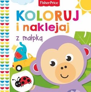 Fisher Price Koloruj i naklejaj z małpką