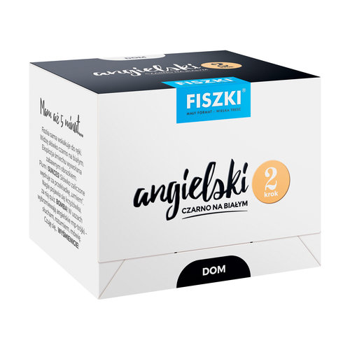 FISZKI Angielski czarno na białym Dom krok 2