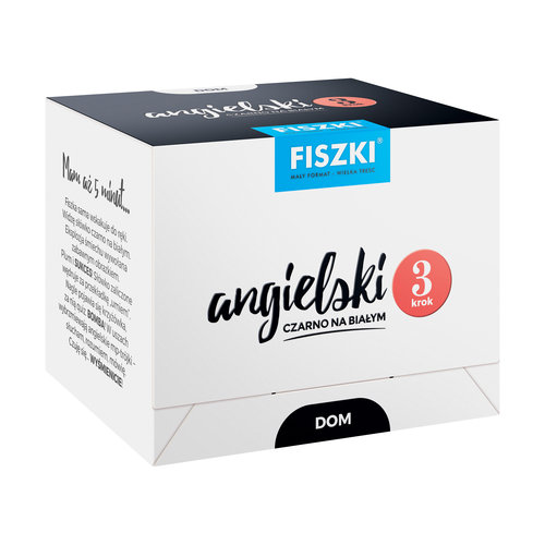 FISZKI Angielski czarno na białym Dom krok 3