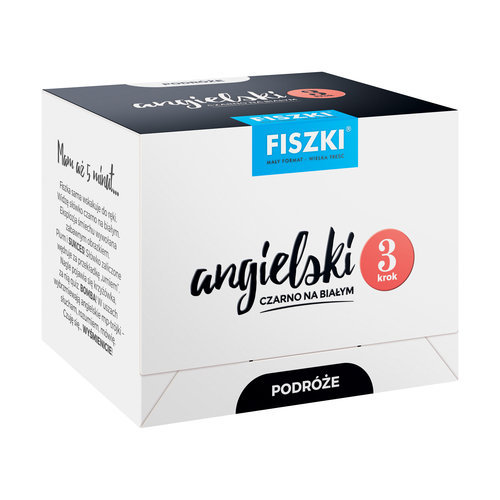 FISZKI Angielski czarno na białym Podróże krok 3
