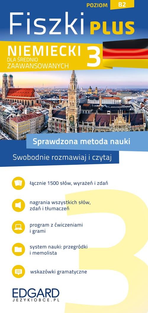 Fiszki Plus. Niemiecki dla średnio zaawansowanych 3