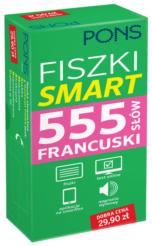 Fiszki Smart 555 słów Francuski
