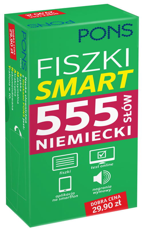Fiszki Smart 555 słów Niemiecki