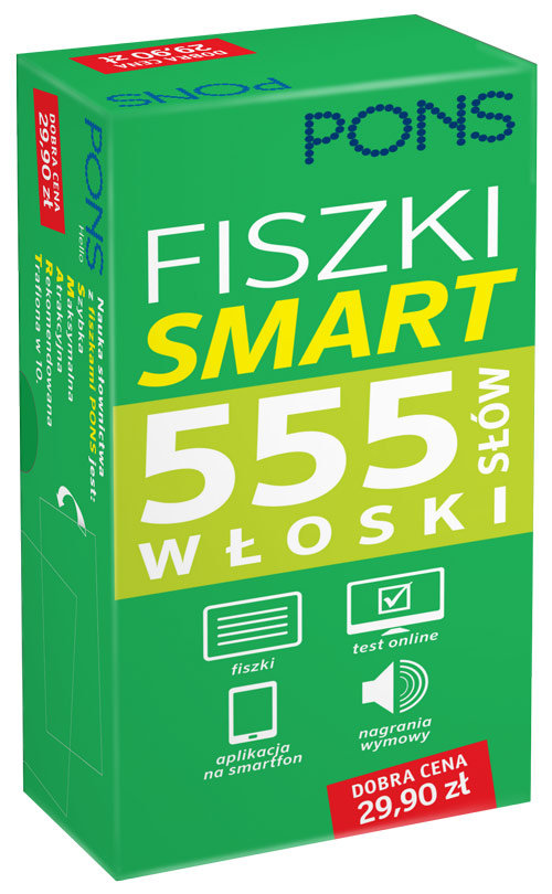 Fiszki Smart 555 słów Włoski