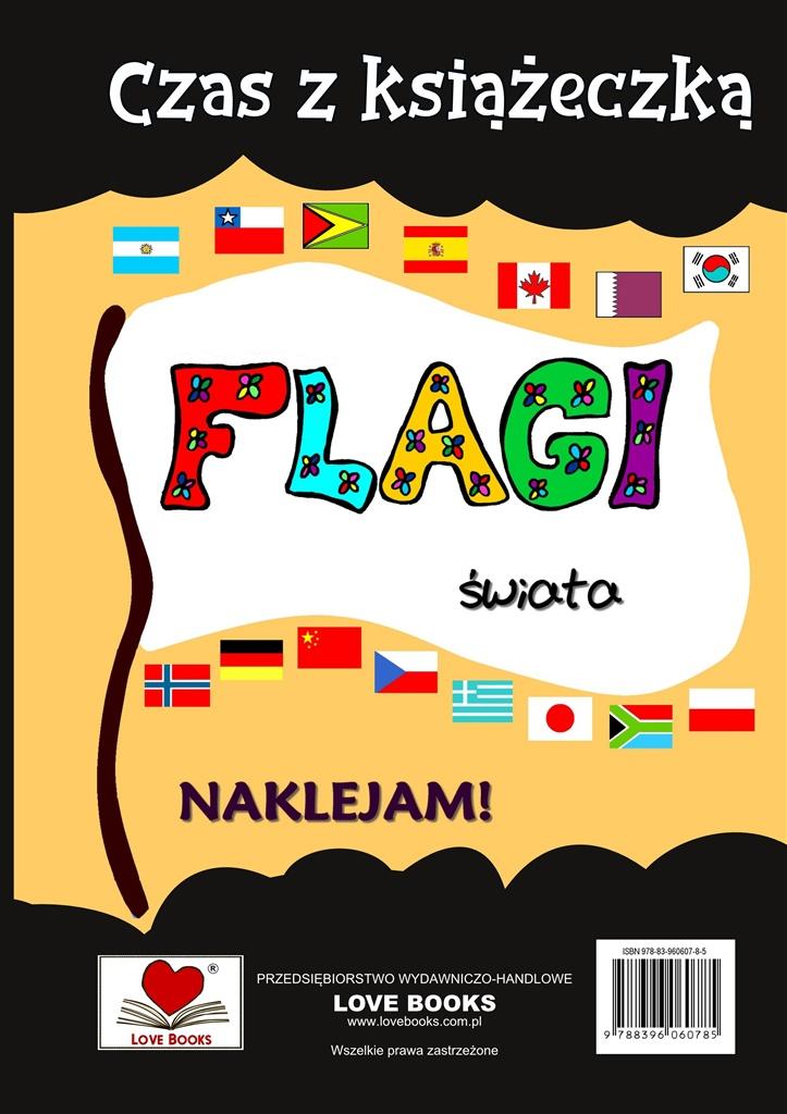 Flagi świata. Czas z książeczką. Naklejam