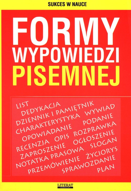 Formy wypowiedzi pisemnej