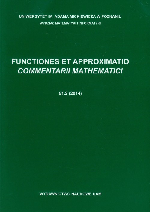 Functiones et Approximatio Commentarii Mathematici 51.2