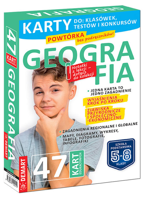 Geografia Karty edukacyjne Szkoła podstawowa Klasa 5-8