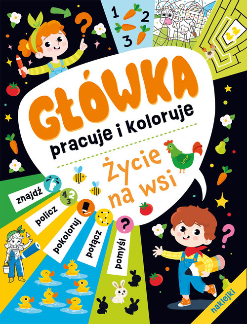 Główka pracuje i koloruje Życie na wsi