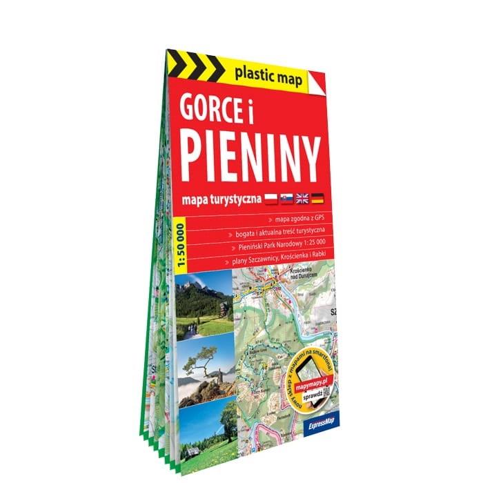 Gorce i Pieniny foliowana mapa turystyczna 1:50 000