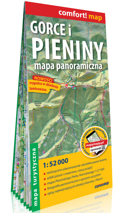 Gorce i Pieniny Mapa turystyczna 1:52 000