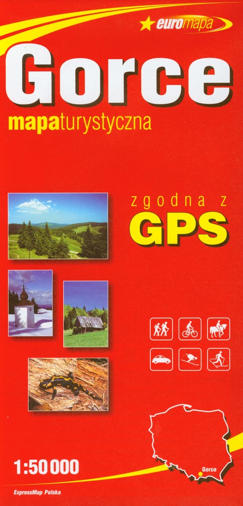 Gorce - mapa turystyczna w skali 1:50 000