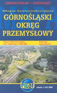 Górnośląski Okręg Przemysłowy Mapa komunikacyjna 1: 65 000