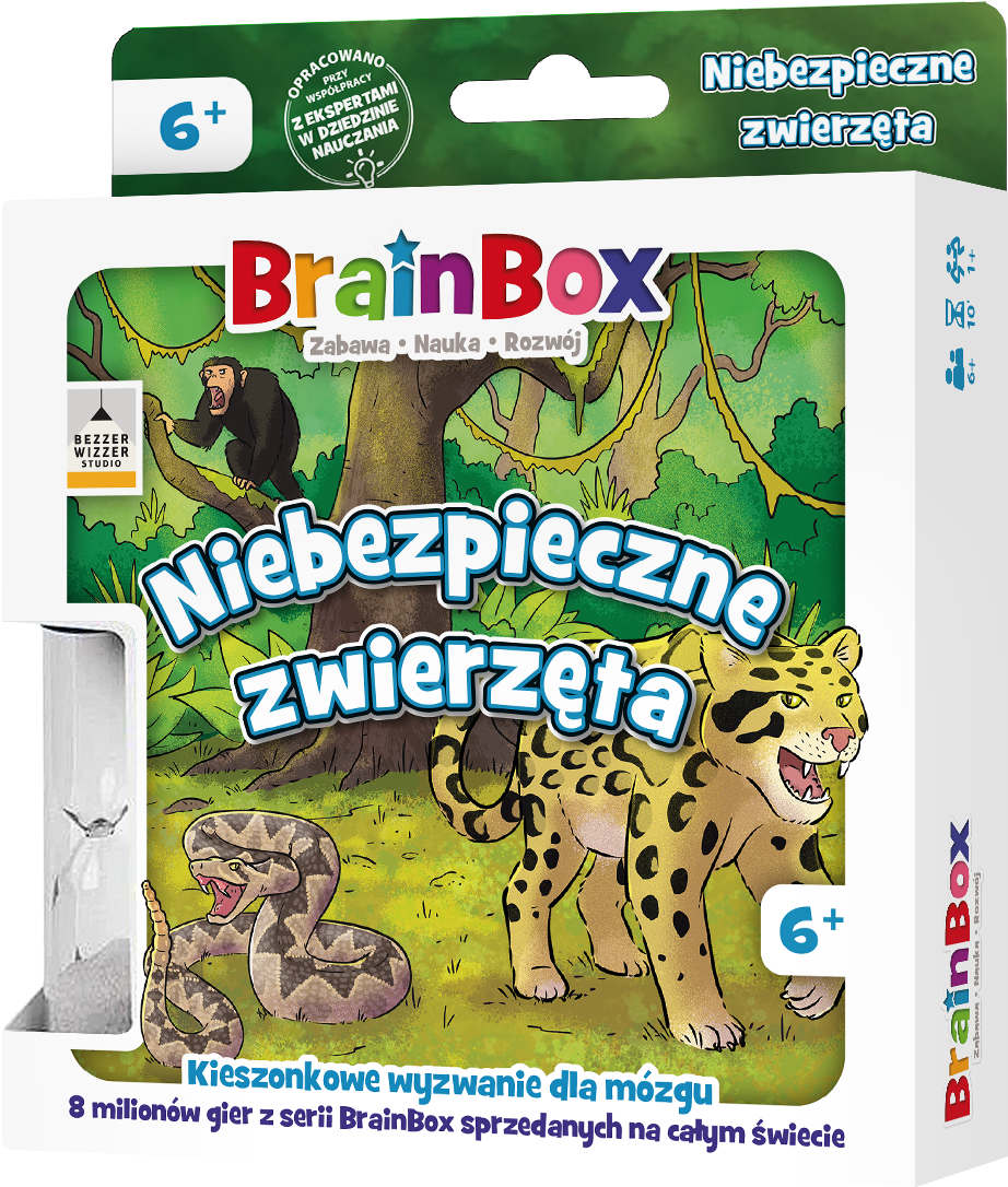Gra BrainBox: Pocket - Niebezpieczne zwierzęta