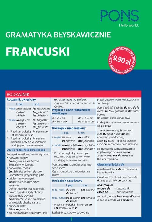 Gramatyka błyskawicznie Francuski